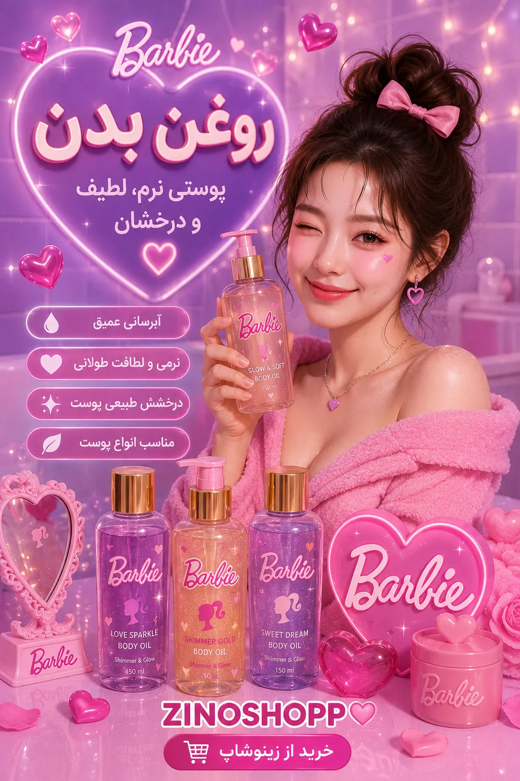 قیمت و خرید روغن بدن اصل و اورجینال